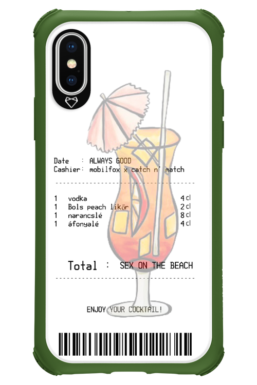 sex on the beach koktél - Apple iPhone X