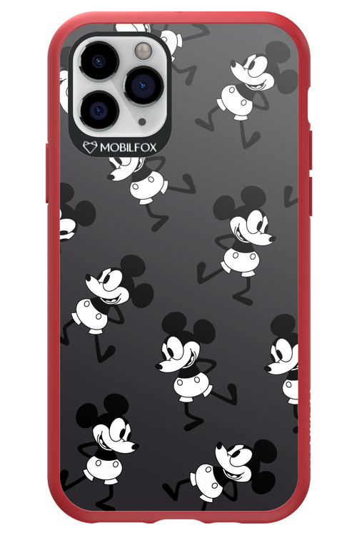 Iconic Mouse (antracite pattern) - Apple iPhone 11 Pro