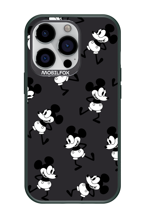 Iconic Mouse (antracite pattern) - Apple iPhone 13 Pro