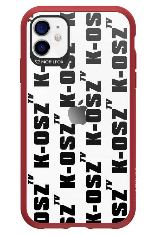 K-osz Transparent Black - Apple iPhone 11