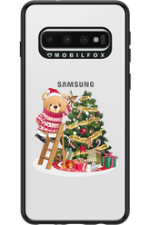 Christmas Bear (Transparent) - Samsung Galaxy S10