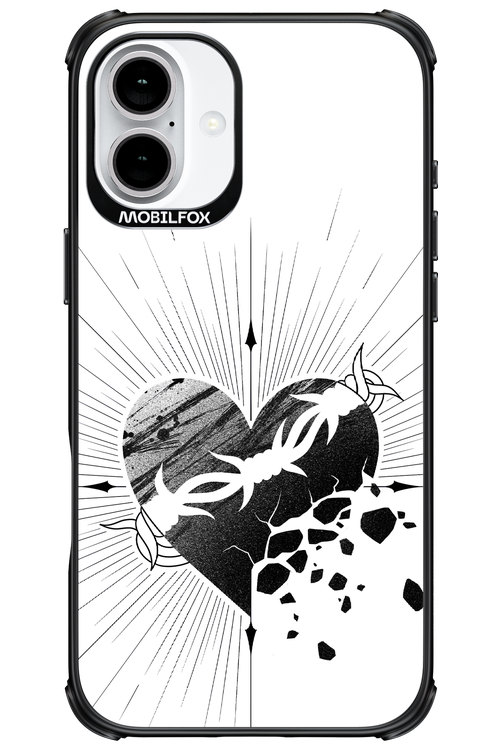 Fekete Szív - Apple iPhone 16 Plus