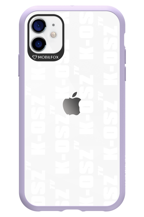 K-osz Transparent White - Apple iPhone 11