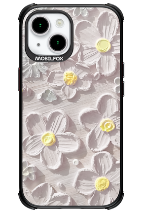 White Flowers - Apple iPhone 15