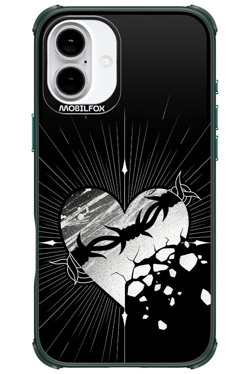 Fehér Szív - Apple iPhone 16 Plus