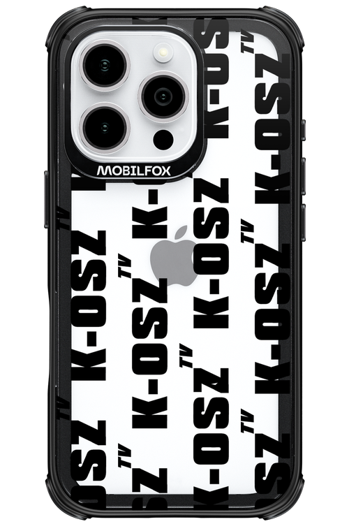 K-osz Transparent Black - Apple iPhone 16 Pro