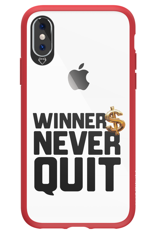 Winners Never Quit - Apple iPhone X