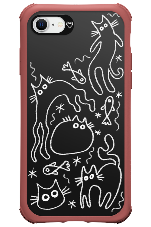 CHALK_CATS - Apple iPhone 8