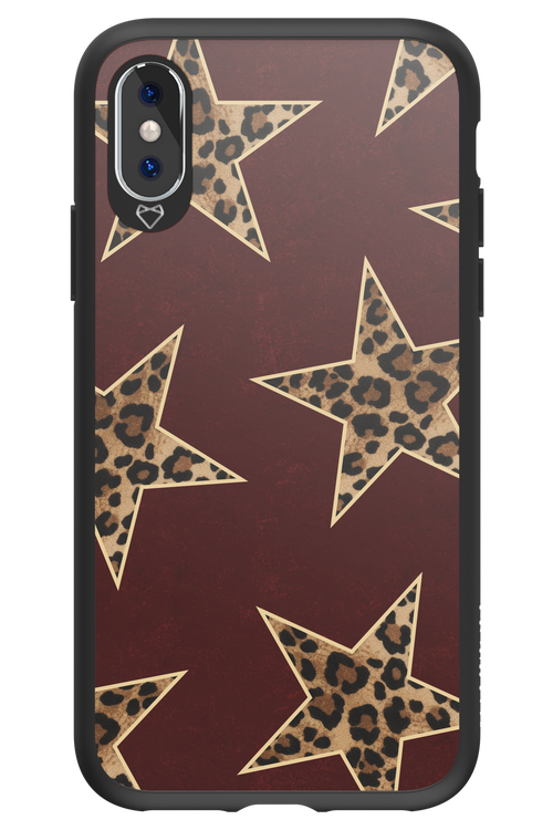 Wild Stars Burgundy - Apple iPhone XS