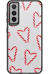 Candy Cane Hearts - Samsung Galaxy S21