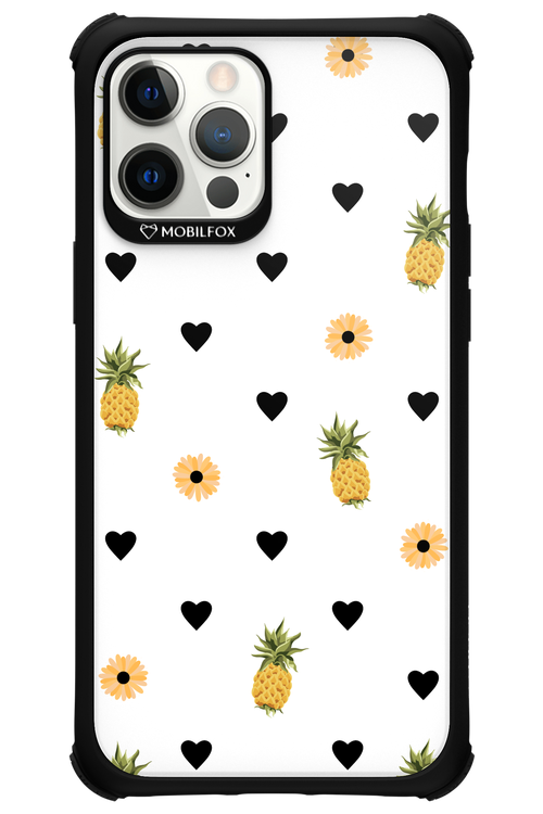 Ananas Heart White - Apple iPhone 12 Pro Max