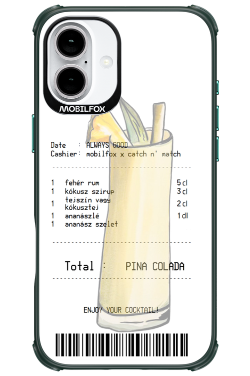 pina colada koktél - Apple iPhone 16 Plus