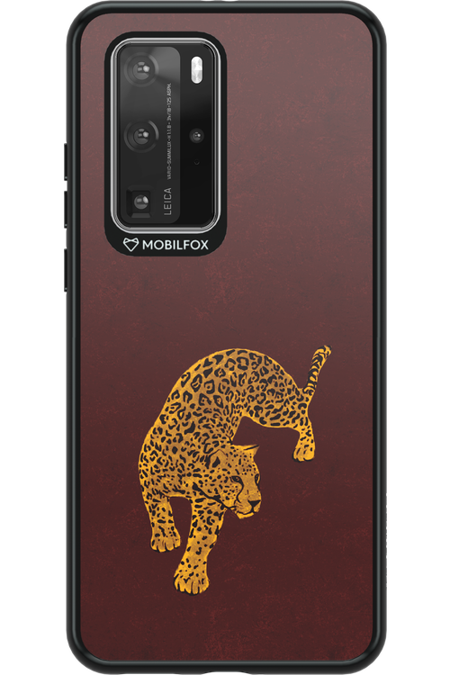 Burgundy Leopard - Huawei P40 Pro