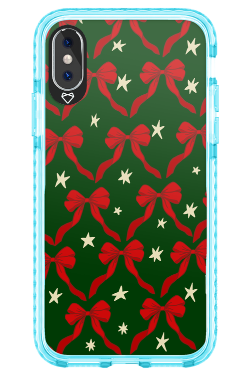 Bow & Stars (Green) - Apple iPhone X