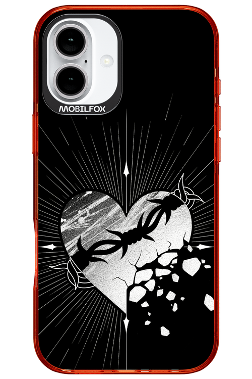 Fehér Szív - Apple iPhone 16 Plus