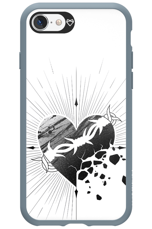 Fekete Szív - Apple iPhone 8