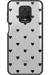 Hearts Transparent - Xiaomi Redmi Note 9 Pro