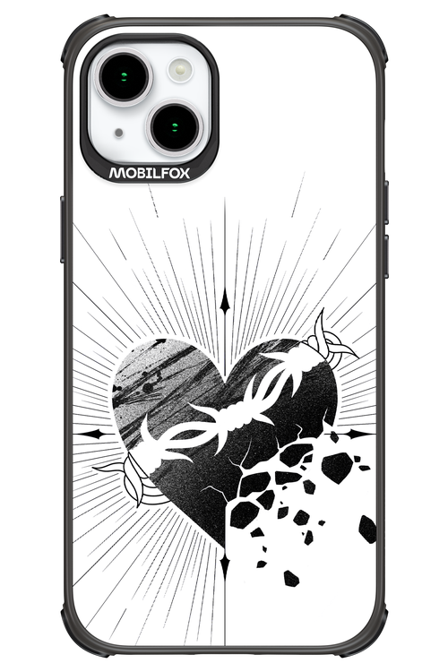 Fekete Szív - Apple iPhone 15 Plus