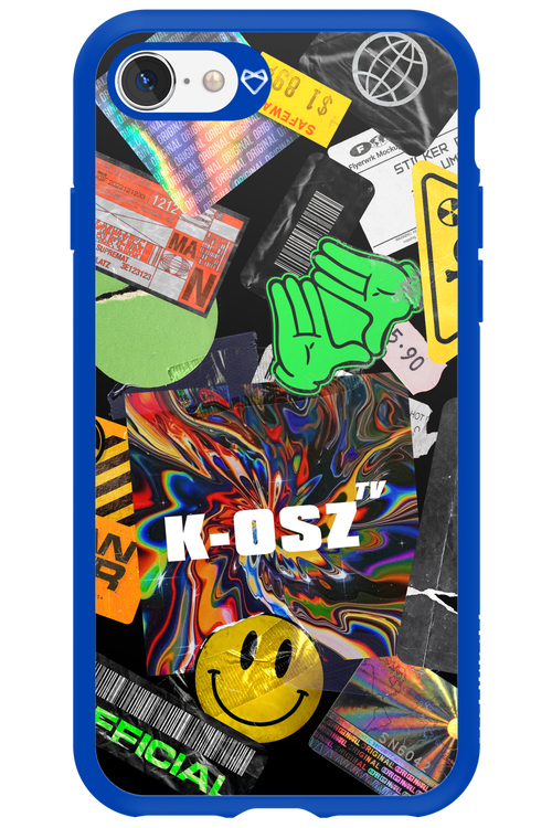 K-osz Sticker Black - Apple iPhone 8