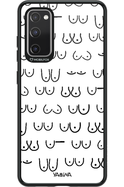 Boobies (white) - Samsung Galaxy S20 FE
