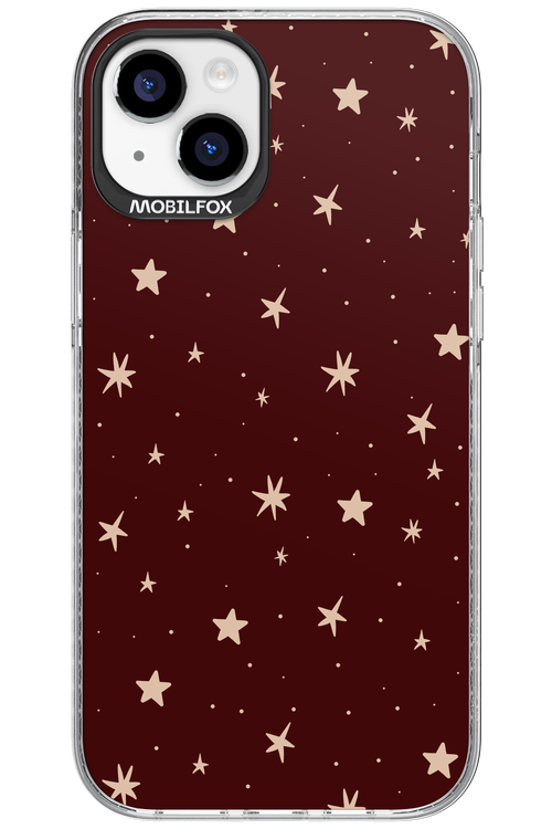 Burgundy Stars - Apple iPhone 15 Plus