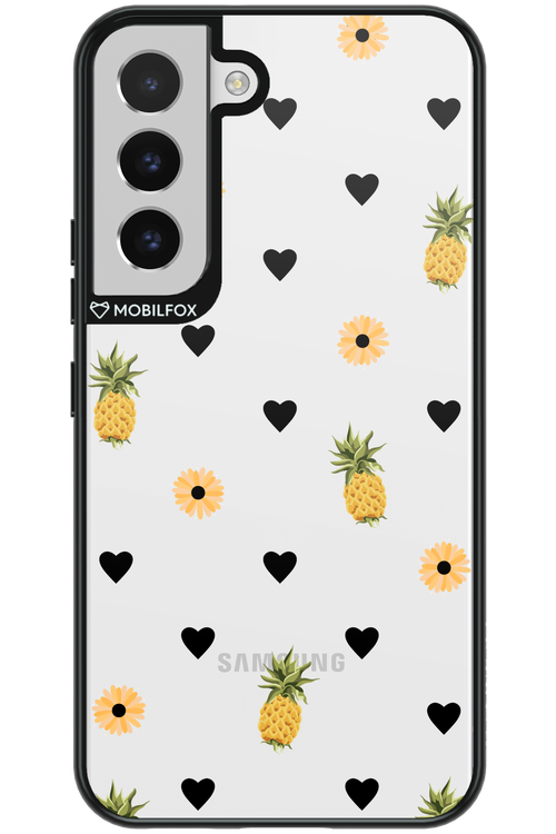 Ananas Heart Transparent - Samsung Galaxy S22