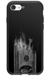 Money Burn B&W - Apple iPhone 8