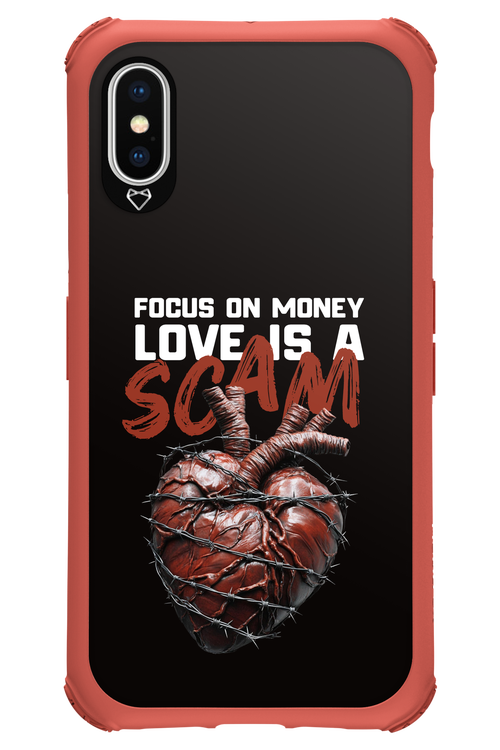 Focus on money, love is a scam - Apple iPhone X