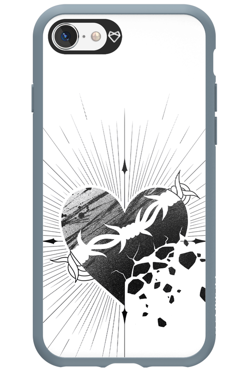 Fekete Szív - Apple iPhone SE 2020