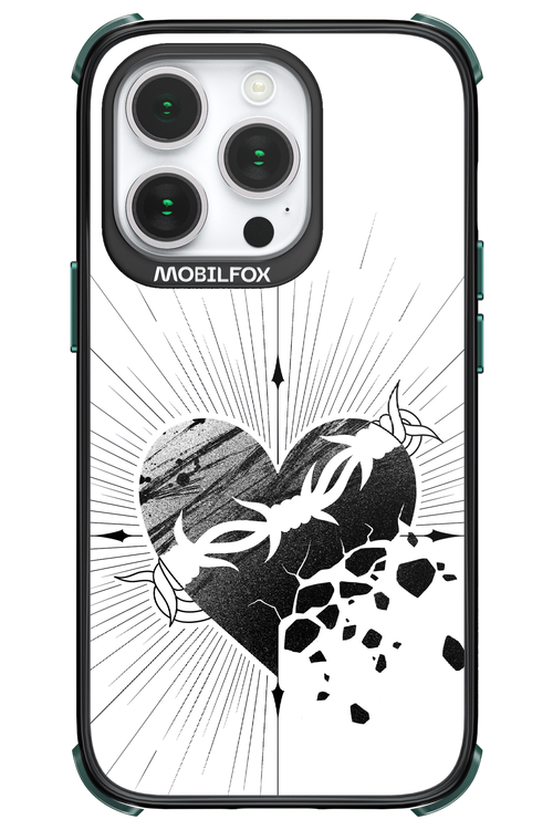 Fekete Szív - Apple iPhone 14 Pro