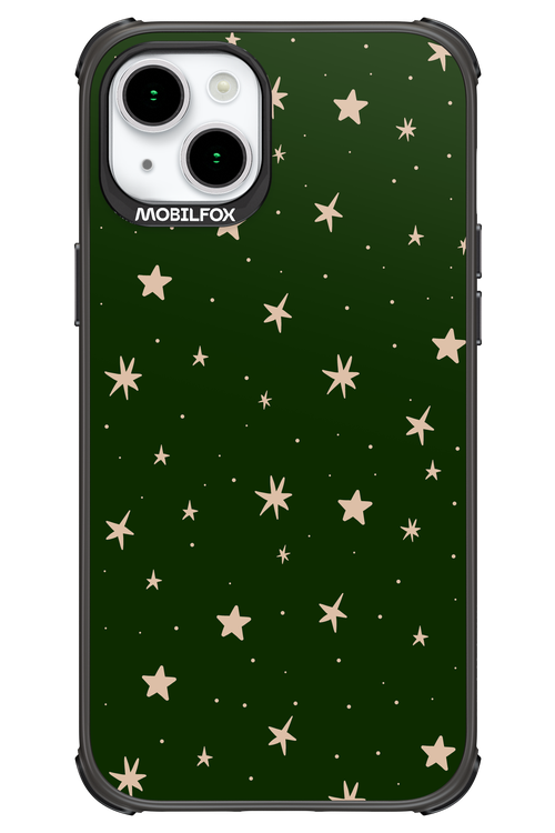 Forest Green Stars - Apple iPhone 15 Plus