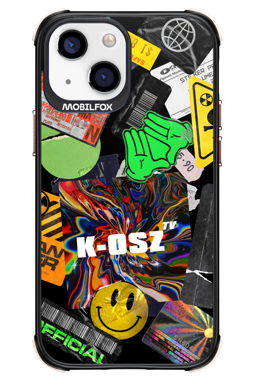 K-osz Sticker Black - Apple iPhone 13 Mini