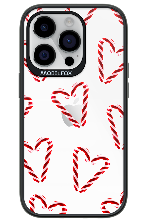 Candy Cane Hearts - Apple iPhone 14 Pro