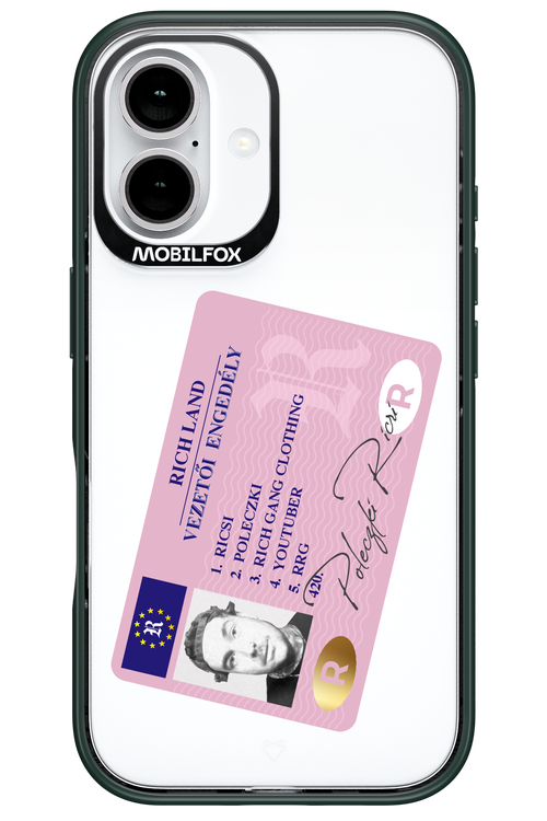 Vezetői engedély - Apple iPhone 16