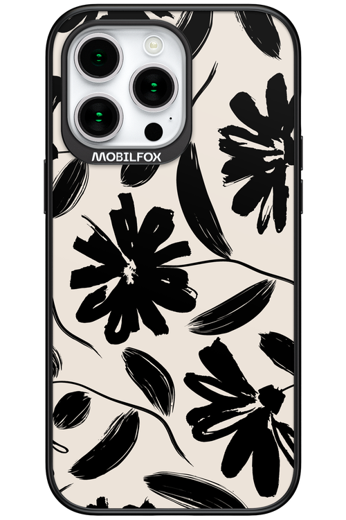 Monochrome Flowerss - Apple iPhone 15 Pro Max