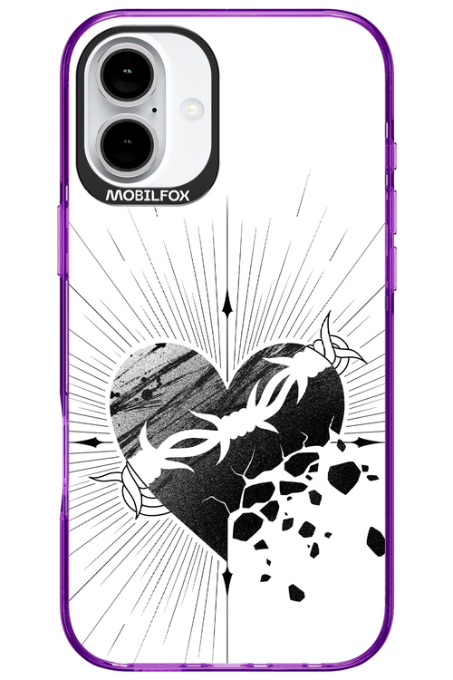 Fekete Szív - Apple iPhone 16 Plus