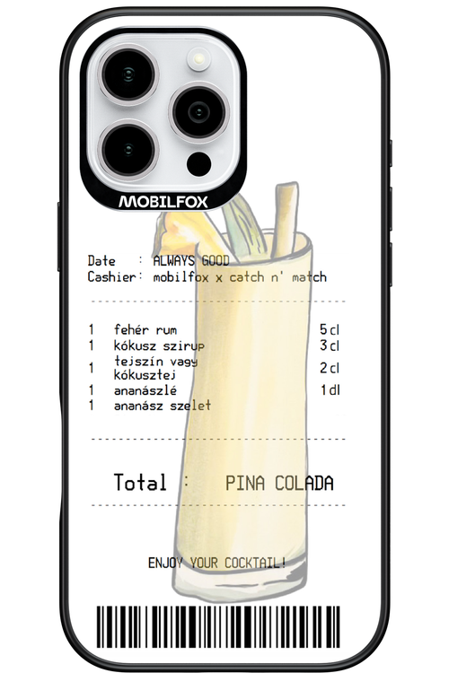 pina colada koktél - Apple iPhone 16 Pro Max