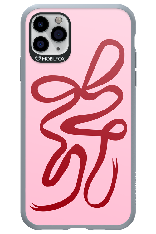 Burgundy Bow - Apple iPhone 11 Pro Max