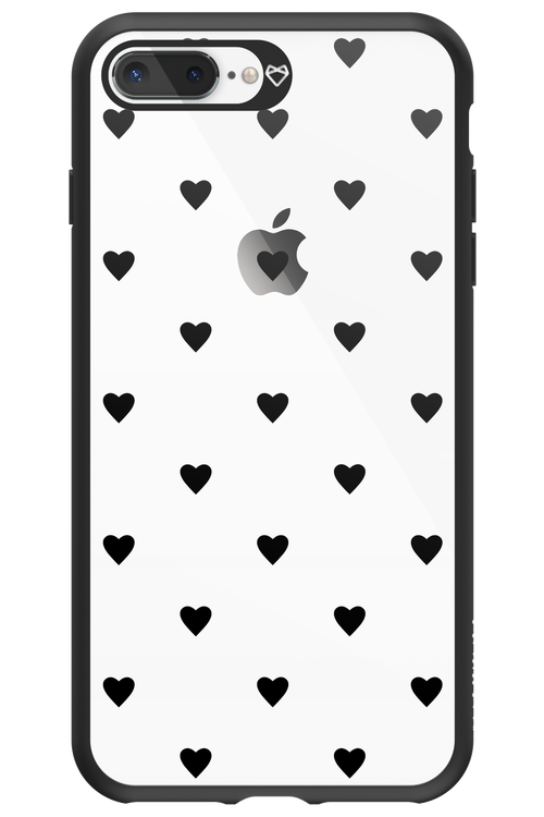 Hearts Transparent - Apple iPhone 8 Plus