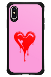 Heart Pink - Apple iPhone X