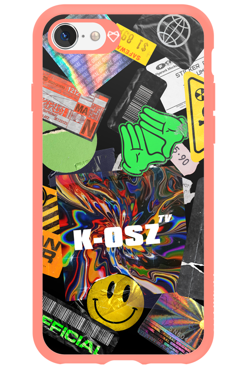 K-osz Sticker Black - Apple iPhone 8