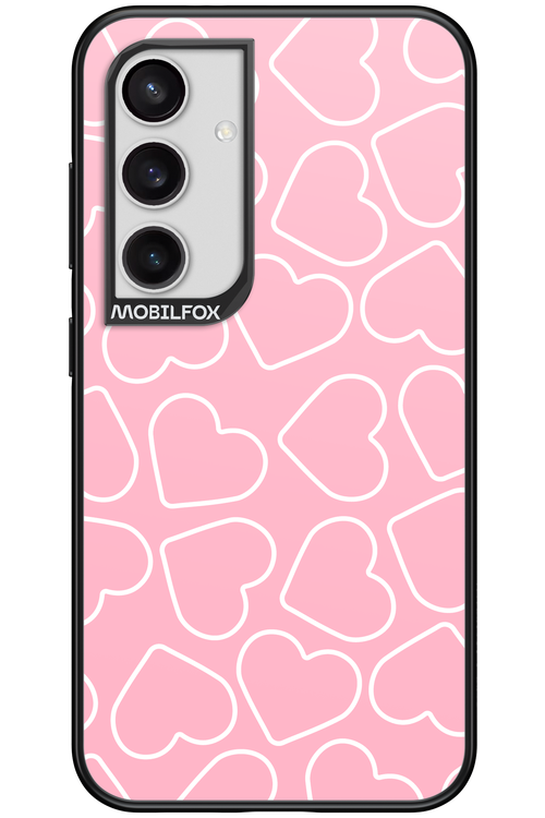 Line Heart Pink - Samsung Galaxy S24