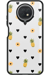 Ananas Heart Transparent - Xiaomi Redmi Note 9T 5G