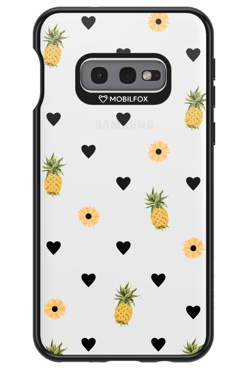 Ananas Heart Transparent - Samsung Galaxy S10e