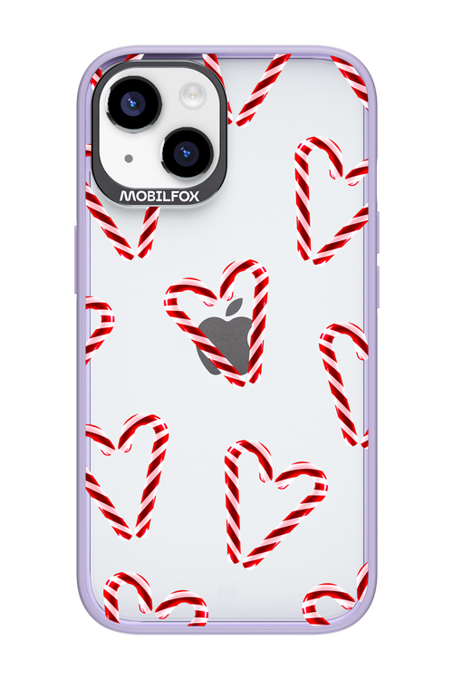 Candy Cane Hearts - Apple iPhone 14