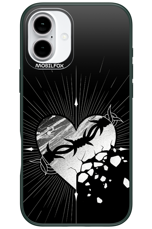 Fehér Szív - Apple iPhone 16 Plus