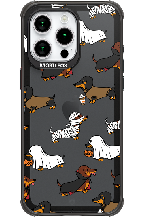 Scary Dachshund (Transparent) - Apple iPhone 15 Pro Max