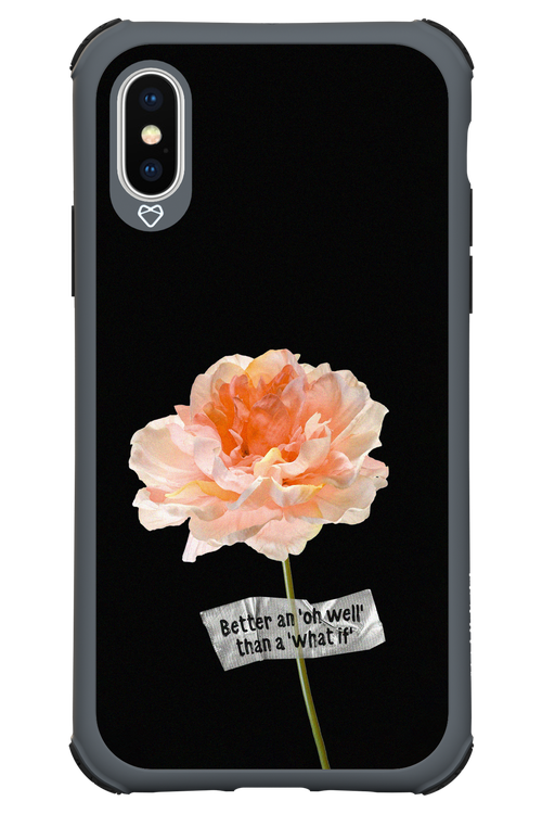 Flower Black - Apple iPhone XS