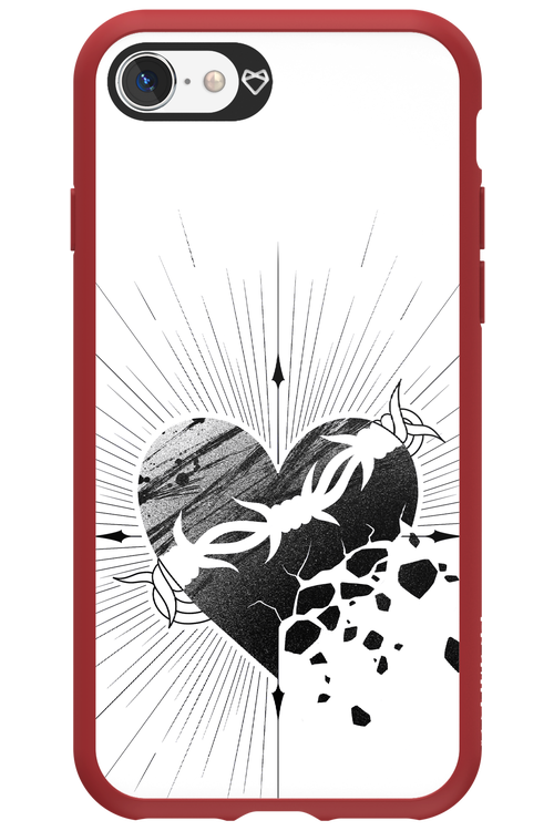 Fekete Szív - Apple iPhone 8