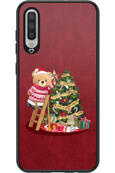 Christmas Bear (Burgundy) - Samsung Galaxy A70